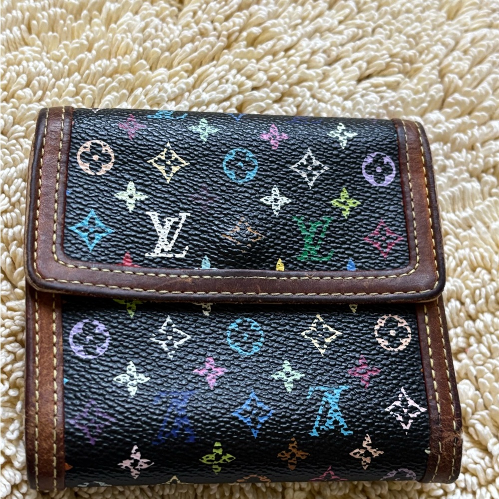 Louis Vuitton Black Multicolor Monogram Wallet - Picture 2 of 10